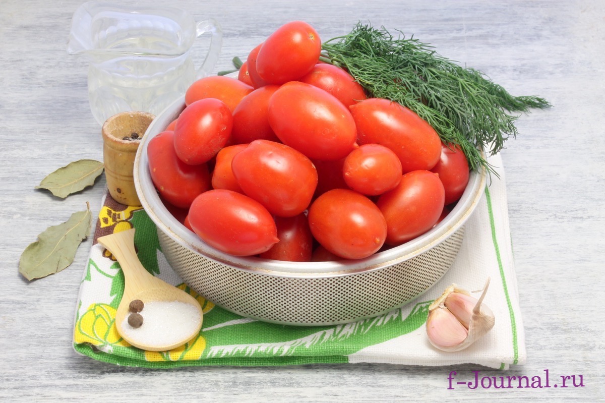 Маринованные помидоры на зиму: рецепт на литровую банку с фото