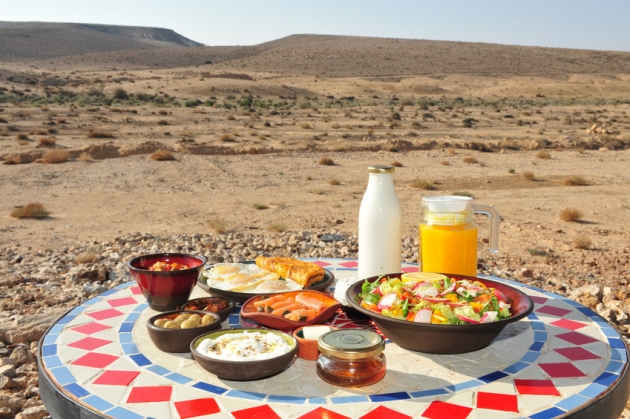 израильский завтрак