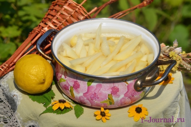 Дыня в карамелизированном сиропе с лимоном на зиму