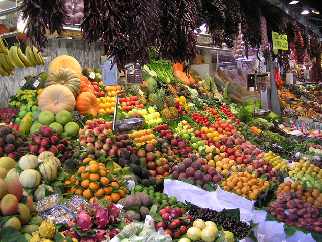 Импортные овощи и фрукты