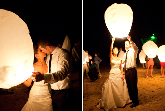 небесные фонарики на свадьбу