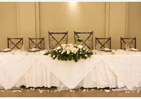украшение свадебного стола фото